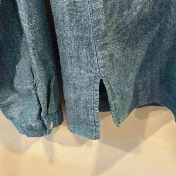 J. Crew Women’s Chambray Popover Shirt with Pocket Long Sleeve Blue Size XXS - Picture 6 of 7